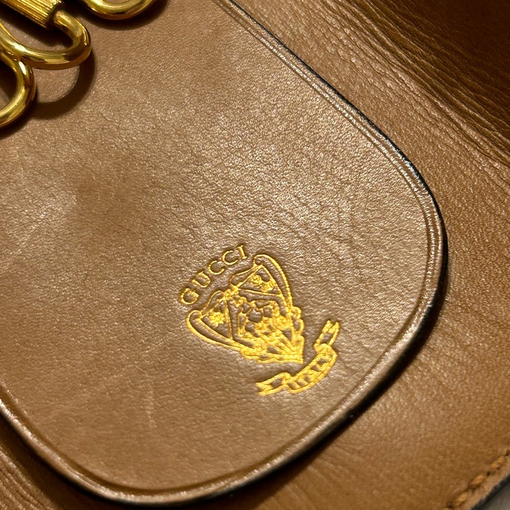 Gucci Vintage GG Signiture Leather/ Canvas Key Holder Wallet (Gold Inlay Canvas) - Picture 5 of 16